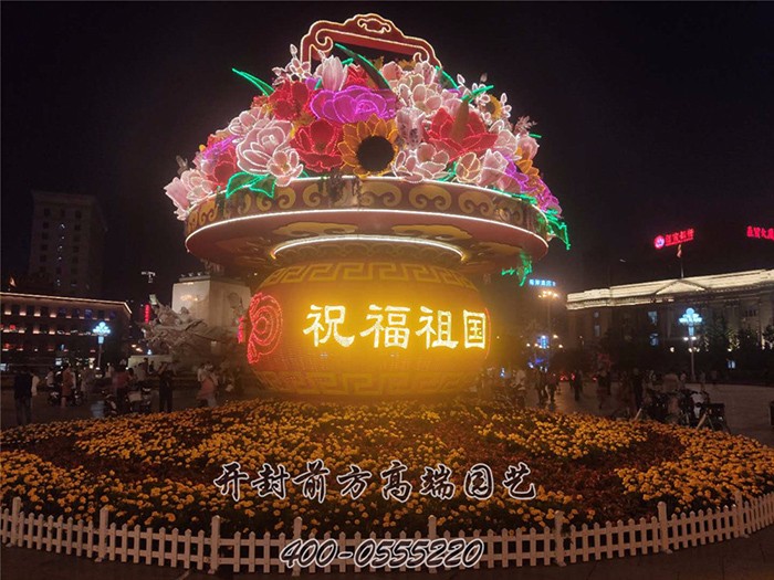 沈陽市中山廣場(chǎng)五色草立體花壇-前方高端園藝